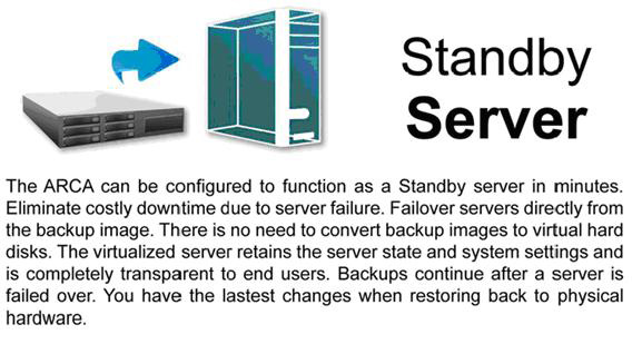 standbyserver ARCA   Backup server